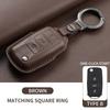 Leather Car Key Case Cover Shell Fob For Vw Volkseagen Passat B8 Magotan For Skoda Superb A7 Kodiaq Seat Protected Keychain Bag
