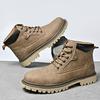 Fashion Men's Comfortable and Lightweight Work Boots, Anti Slip High Top Fashion and Ankle Short Boots, Casual Lace Up Combat Boots 2025