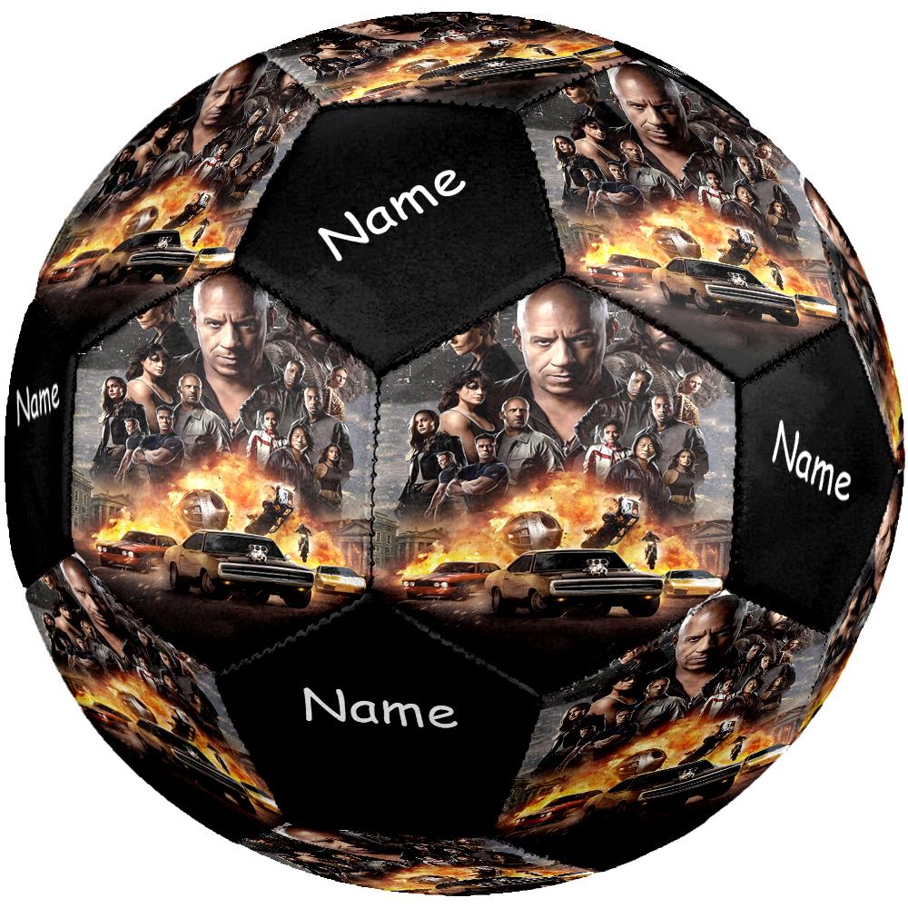 Custom Name Fast & Furious Theme Size 5 Soccer Ball, Suitable for Both Indoor and Outdoor Matches, a Gift Suitable for Everyone.