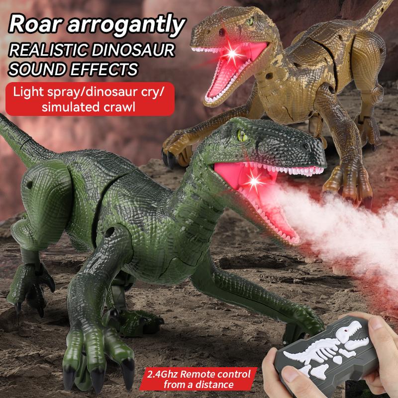 2.4G Simulation Swift And Violent Dragon Remote Control Toy light Spray Electric Children Model Toy Christmas Gift