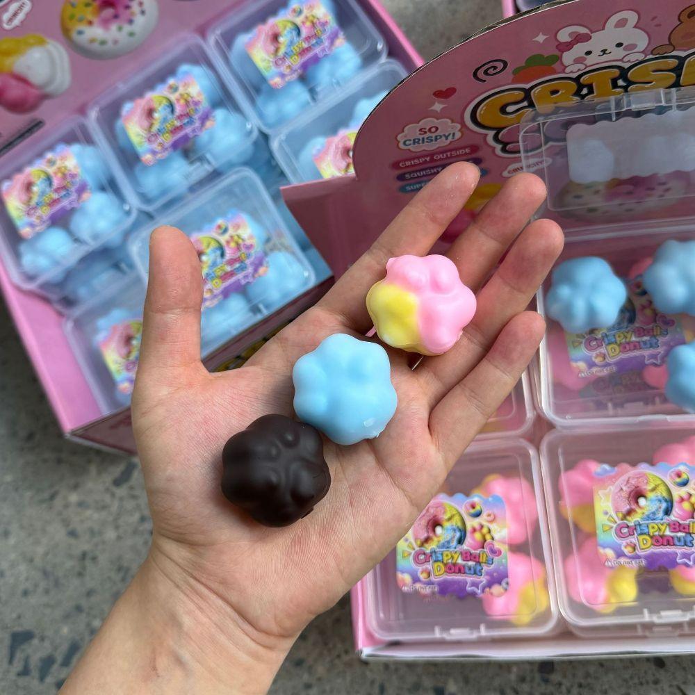 Handmade Crispy Chocolate Squishy Toy Portable Crispy Chocolate Pinching Toy Gifts for Kids