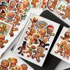 50PCS Kawaii Christmas Dessert Gingerbread House Stickers for Scrapbooking Skateboard Phone Case Children's Gift Toy