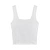 Korean-Style Sweet & Spicy Women's Camisole with Chest Pads – Slim Fit Sleeveless Top