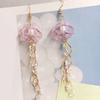 Jellyfish Shape Tassels Earrings Stylish Pendant Earrings Fashion Drop Earrings Fashionable Ear Jewelry for Woman Girls