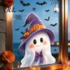 Decorative Window Film Halloween Ghost Glass Sticker, Cartoon Static Cling for Decals Parties, Waterproof Decoration Decal Home Office Seasonal Party