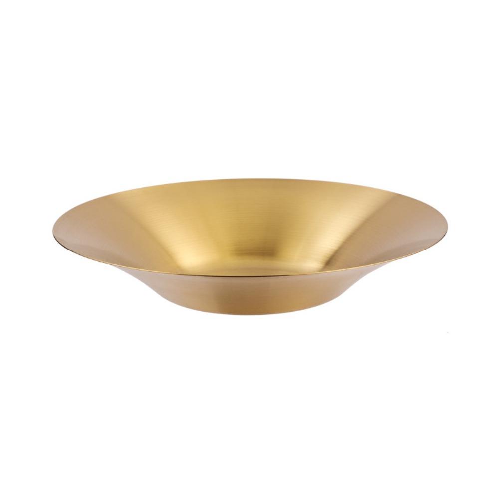 304 Stainless Steel Pasta Plate Deepened Fruit Dish Korean Salad Bowl Kitchen Tableware