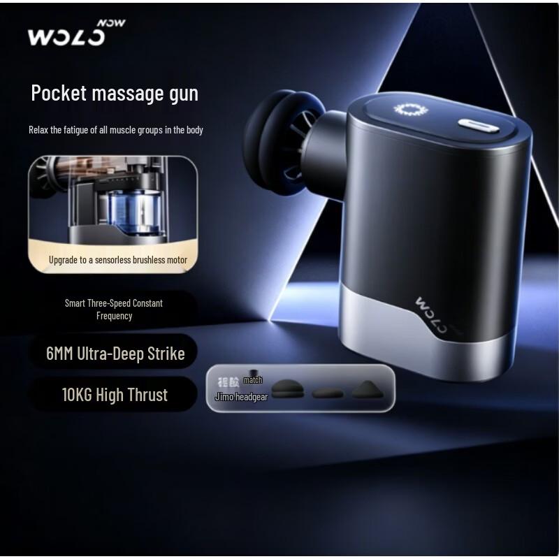 WOLONOW Mini Pocket Muscle Massager CN plug (adapter included)