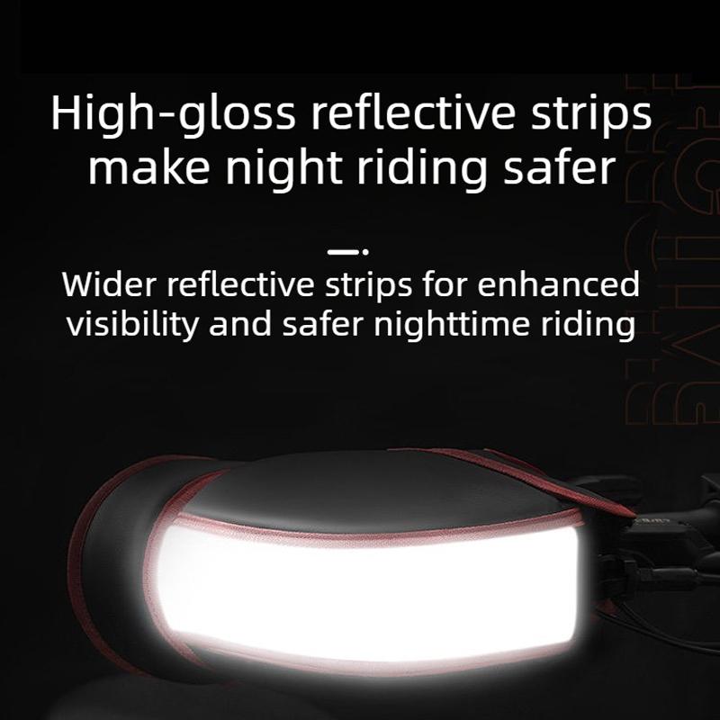 Motorcycle Handlebar Muffs Winter Windproof Heated Gloves Battery Hand Warmers Windshield Reflective Safety Gear