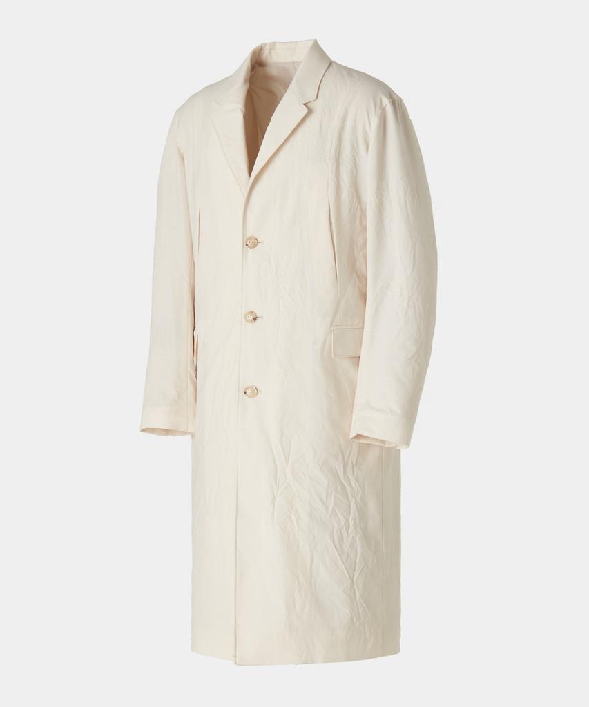 Coor Crinkle Pleated Single Coat (Cream)