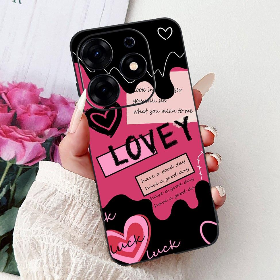 For Tecno Spark 10 Pro Case KI7 Silicone Cute Fashion Flower Cool Painted Soft Back Cover For Techno Spark 10 Pro Phone Case K17