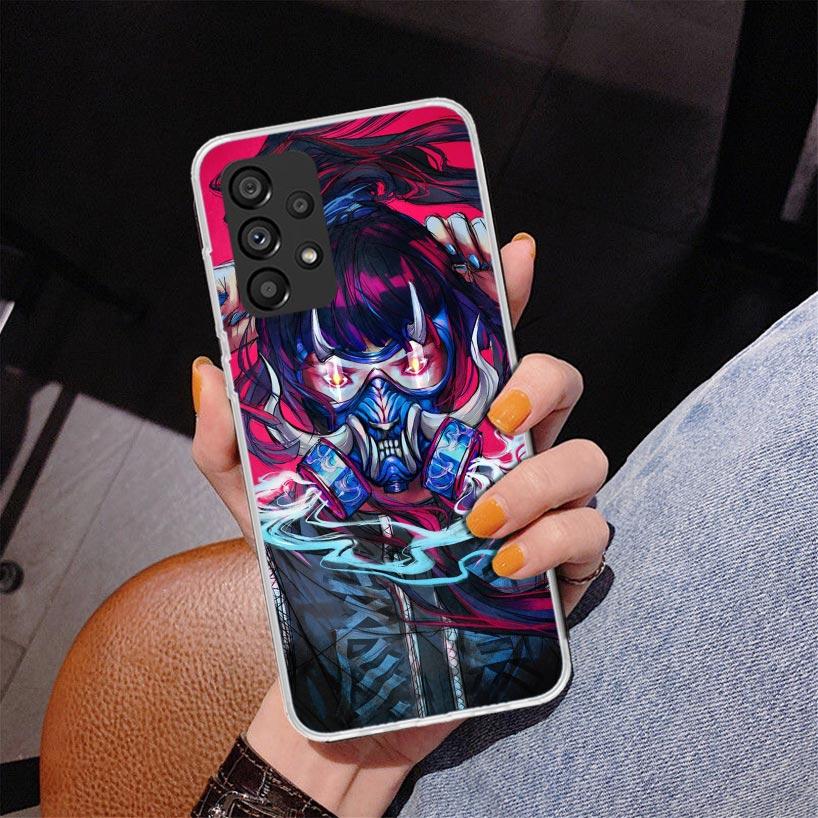 Japanese Style Anime Girl Phnoe Case for Samsung Galaxy A17 A37 A57 A16 A26 A36 A56 A15 A14 A13 A55 A54 A53 A35 A34 A33 A25 A24