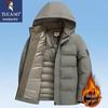 Tucano Men's Hooded Winter Thickened Padded Jacket