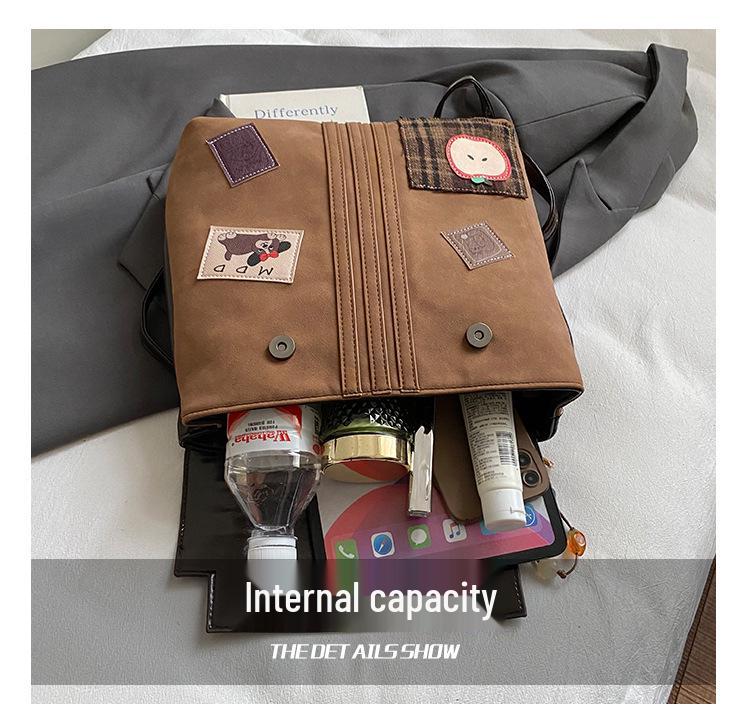 2025 Herbst/Winter Hochwertiger Rucksack mit Matt-Finish | Lässig, Vielseitig, Retro Schulstil Umhängetasche