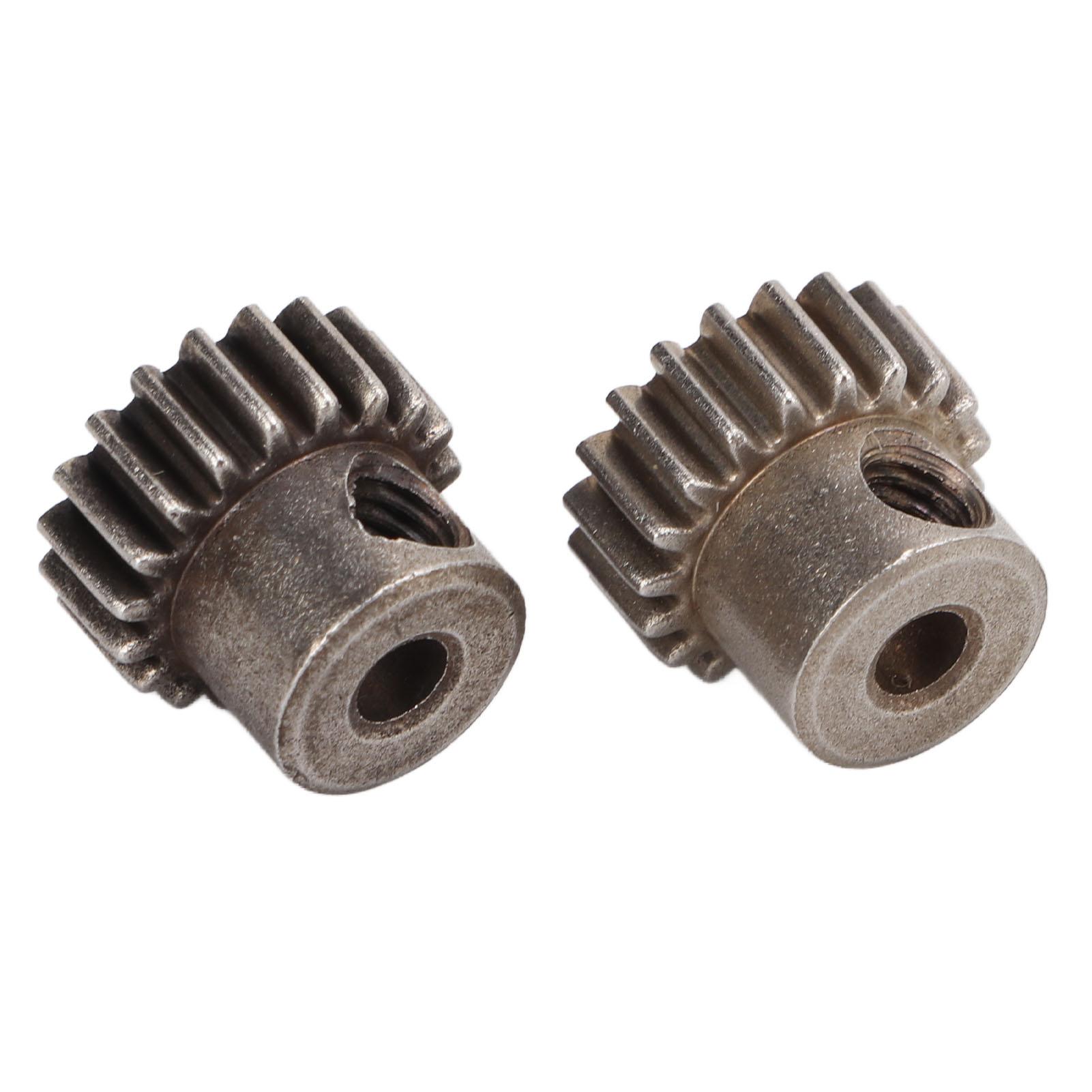 

2PCS Set RC Metal Pinion Motor Gear Set for HSP 94107 94111 94123 94170 1 10 RC Car19T