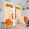 2pcs 2D Flat Printing Curtain Aperol Spritz Cocktail Recipe Fabric Without Electricity Festive Curtains for Festive Portraits