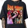 Bad Bunny Vintage Concert T Shirt Retro Monaco Nadie Sabe Lo Que Va Pasar Vintage Casual Homme Graphic Stretched