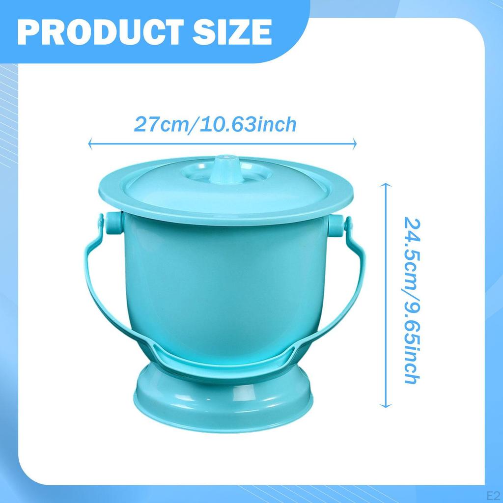 Bedside Urinal Potty Pot Household Portable Toilet, Spittoon with Lid for Adults