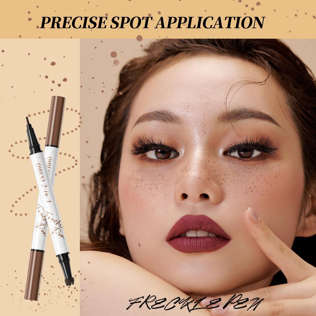 1PC Dual Headed Freckle Pen Waterproof, Sweat Proof, Anti Smudging, Quick Drying, Long-Lasting, Natural Makeup Look