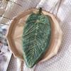 Creative Leaf Design Hand Towel, Hanging Style For Kitchen, Bathroom, Room Decor, Absorbent & Easy To Clean
