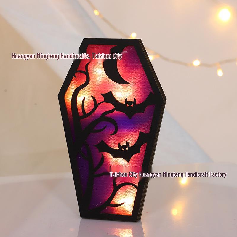 Halloween DIY Bat and Ghost Light Ornament - New Creative Atmosphere Decor