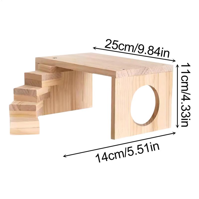 Platforms for Hamster Cage Wooden Hamster Toys Space-Saving Climbing Toy for Small Animals Guinea Pigs Gerbils Chinchillas Mice