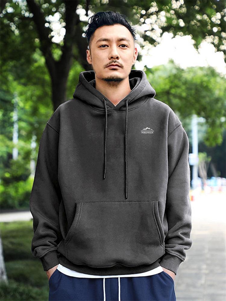 Men's Retro Heavyweight Hoodie - Korean Style Autumn/Winter Trendy Outerwear