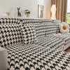 Winter Thickened Plaid Sofa Seat Cushion Cover, Fully Fitted Universal Slipcover, Soft, Customizable, Cozy, Anti-Slip, Easy Wash