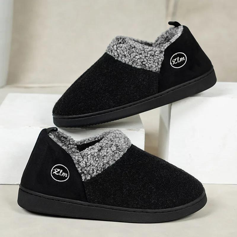 Fashion Winter Thicked Plush Ankle Boots Women 2025 Slip-On Non-Slip Warm Short Boots Woman Comfort Soft Sole Casual Cotton Shoes Female