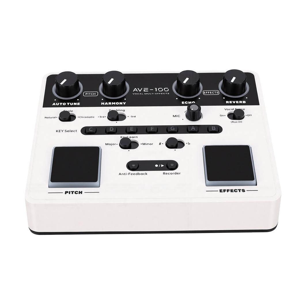 Gesangseffekte Prozessor mit Auto Pitch Harmonischem Gesangs-Eraser Looper OTG Sound Interface Heimstudio Aufnahme für