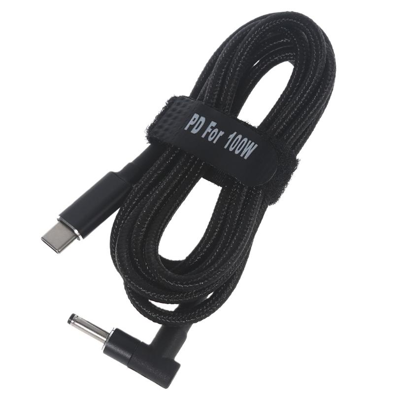 Cabo de Gatilho Emulador PD USB Tipo C USB-C para Plugue de Alimentação DC 18.5-20V 3.5x1.35mm para Laptop