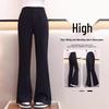 Girls' Stretchy High-Waisted Flared Pants - Spring Slim-Fit Sportswear