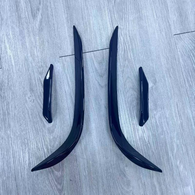 RevoZport Style Front Bumper Side Splitters for VW Golf Mk7 R (Not For R-Line) 2012-2016 Front Bumper Side Canard Spoiler Wings