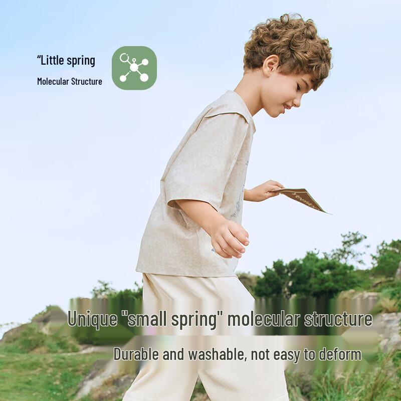 YEEHOO Boys' Summer Round-Neck Casual T-Shirt