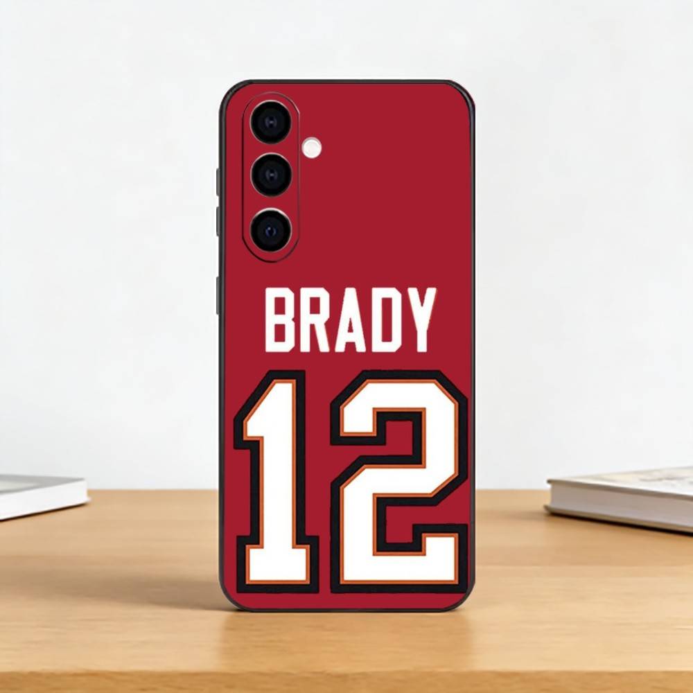 

American Football Tom B-Brady Phone Case For Samsung Galaxy A73,A72,A71,A70,A53,A52,A51,Others Soft Black Cover Samsung a20s