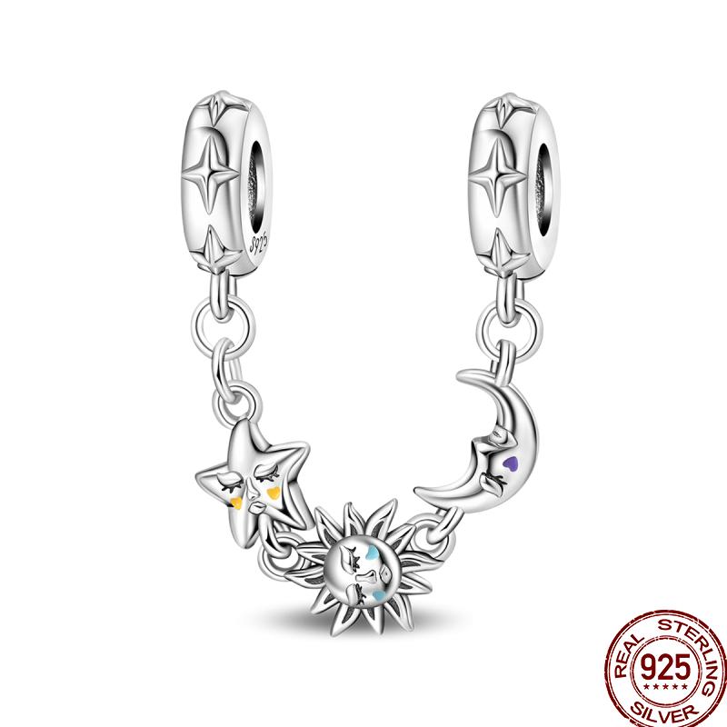 Copper Colorful Beads Youth Multi Series Shiny Inlaid Zircon Pendant Suitable For Pan Original Jewelry Gift