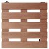 Plant Caster Set 2 pcs Brown 30 x 30 x 7.5 cm WPC