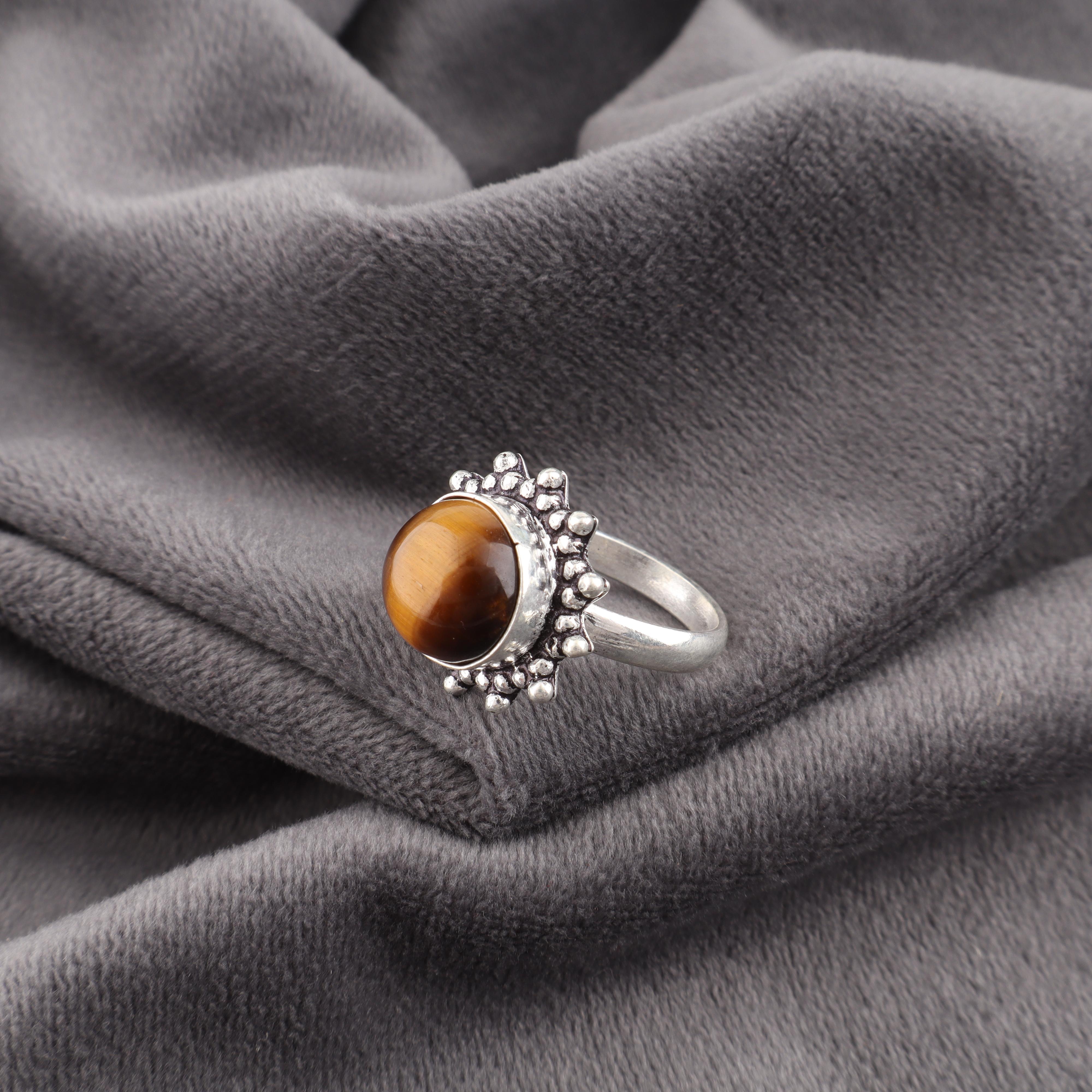 

Yellow Tiger s Eye Ring, 925 Solid Sterling Silver Gemstone Jewelry, Handmade Ring, For Thanksgiving 4 жовтий