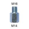 M10 M14 M16 Adapter Angle Grinder Polisher Interface Connector 5/8" M14 Converter Screw Rod Power Thread Adapter