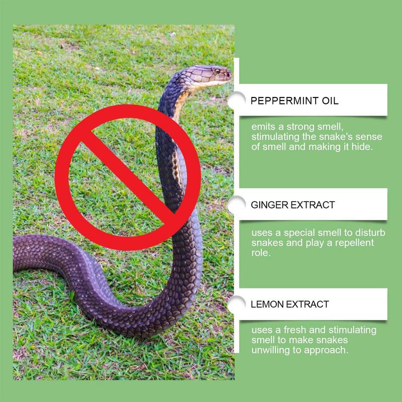 Snake Repeller Outdoor Backyard Serpent Prevention Waterproof Safe Snake Repeller For Yard Camping Garage Outdoors