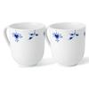 [Officially Imported] Royal Copenhagen Blue Palmette Blossom Mugs (Pair), 280ml, Wedding Gift, Product Number 1078755