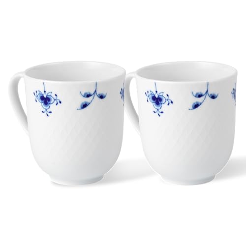 [Officially Imported] Royal Copenhagen Blue Palmette Blossom Mugs (Pair), 280ml, Wedding Gift, Product Number 1078755