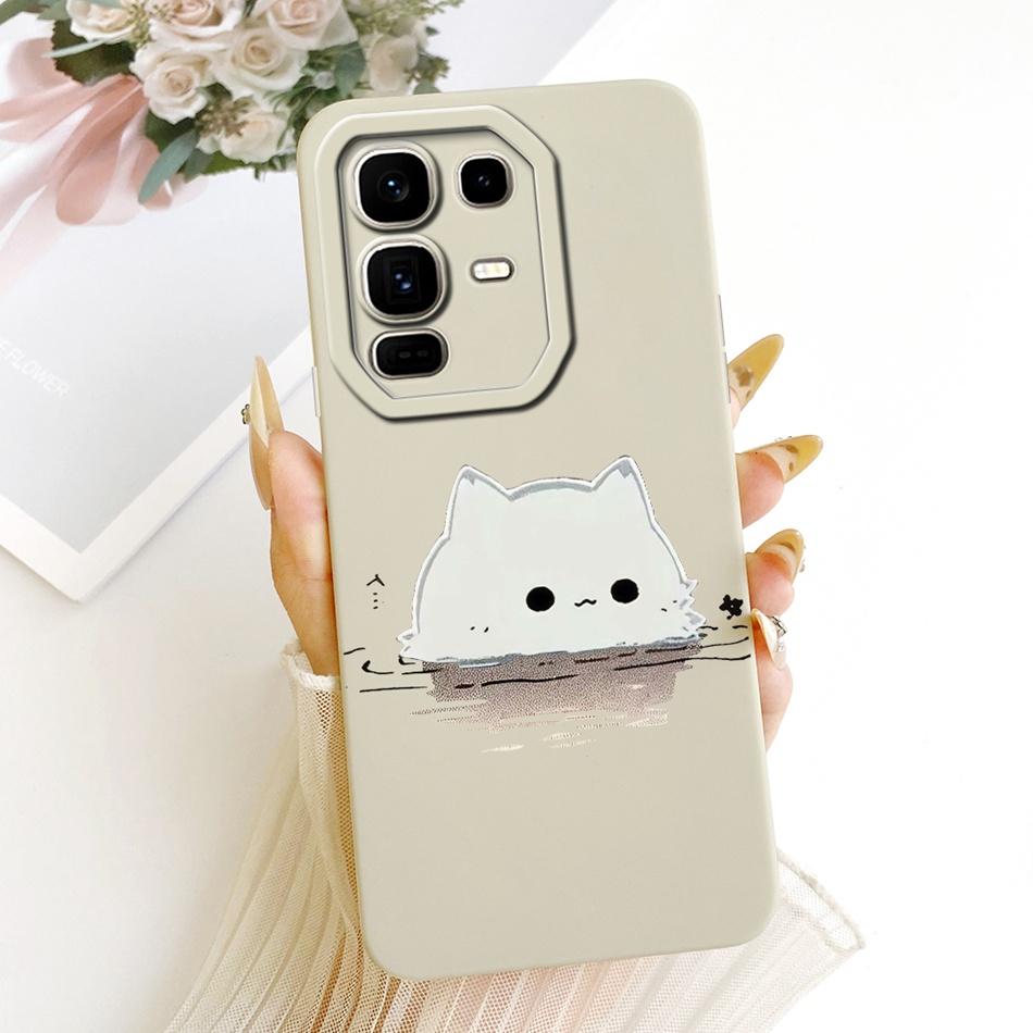 For Infinix Note 50 Pro+ Cute Cat Flower Cartoon Phone Case For Infinix Note 50 Pro Plus X6856 Shockproof Soft Silicone Bumpers