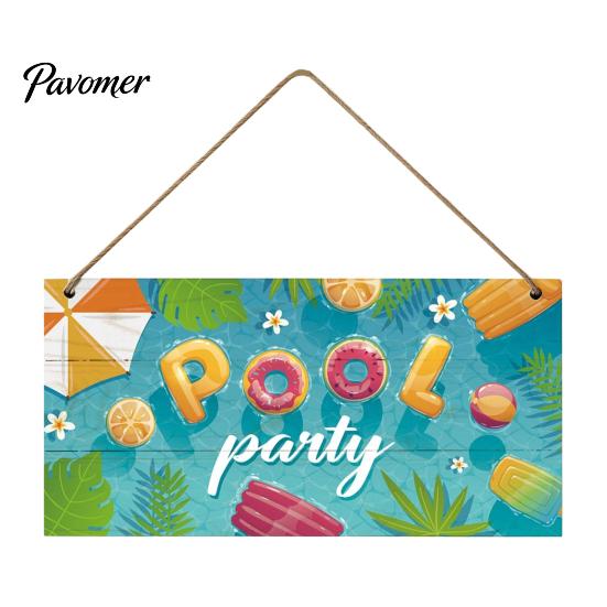 Wall Art for Porch Summer Wooden Hanging Sign, Beach Theme Welcome Sign Front Door Decor with Rope, Colorful Hanger Seasonal Farmhouse House