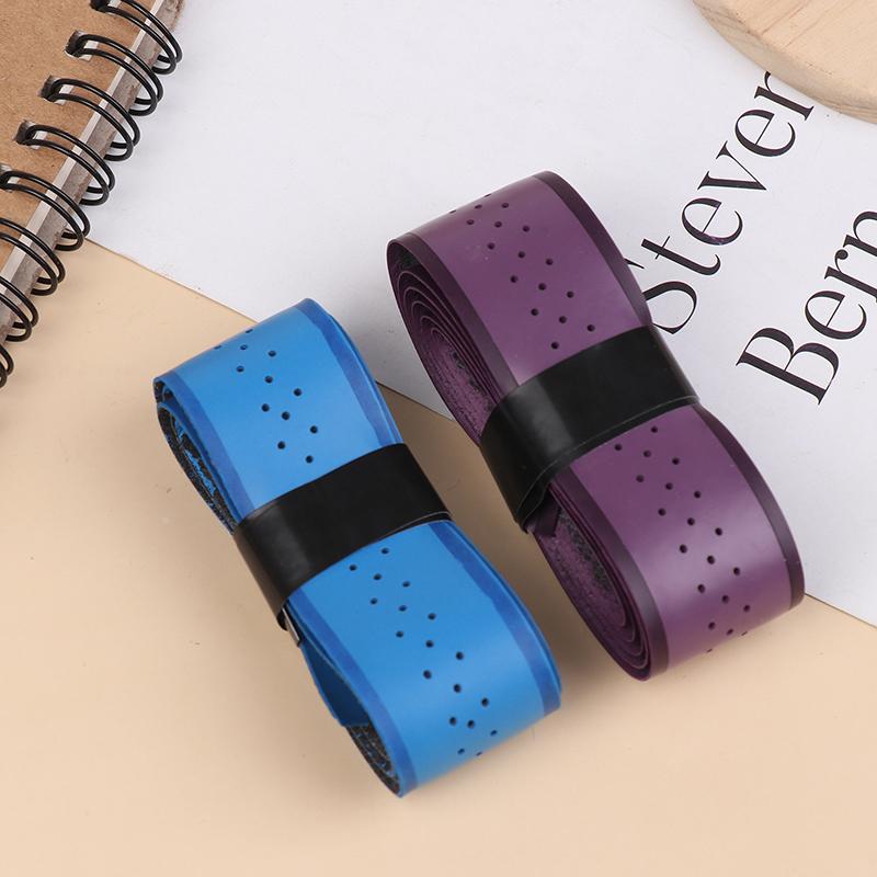 Multi-Color Pickleball Badminton Tennis Racket Overgrips Breathable Non-Slip Pu Grip Tape Sweat Shock Absorption Stitching Grips