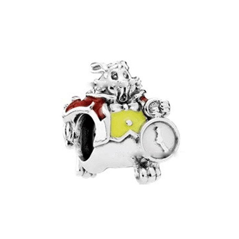 New Original Copper Plated Herocross Safety Chain Charms Pendant Cartoon Bead Fit Panloras Bracelet Women Diy Jewelry