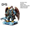 Eagle Soldier Statue Resin Military Eagle Figurine Patriotic Desktop Soldier Ornament for Home Entrance Living Room Decor Independence Day