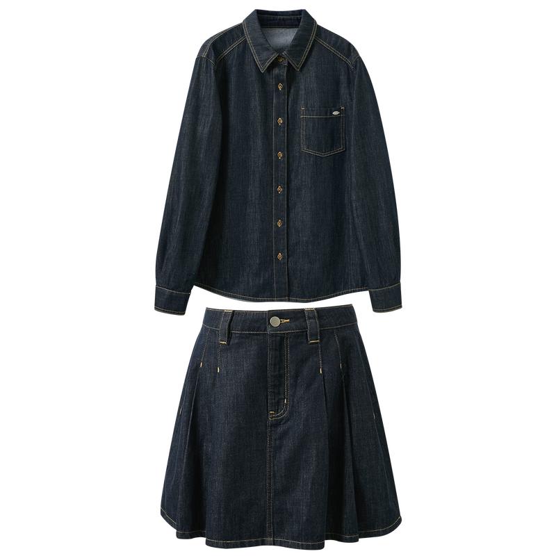 Sancai 2026 Spring Denim Two-Piece Set XL