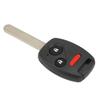 3‑Button Car Key Fob with Chip MLBHLIK‑1T 313.8Mhz Plastic Black High Sensitivity Replacement For Fit 2007‑2013