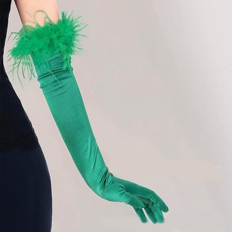 Rękawiczka z długim rękawem dla dorosłych Świąteczna Rękawiczka do opery Ślubna Wieczorowa Rękawiczka do jazdy