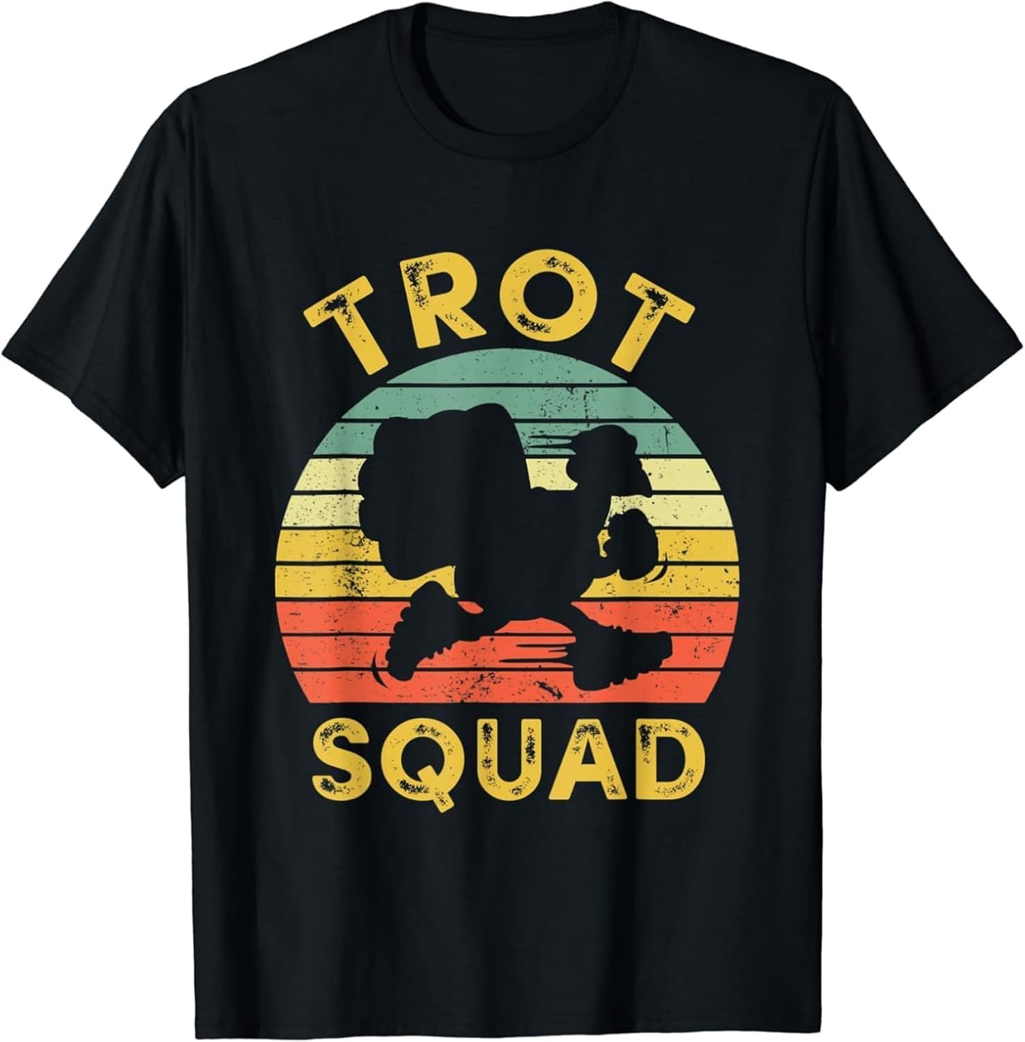 Turkey Trot Squad Funny Thanksgiving Running Family Matching T-Shirt XL чёрный